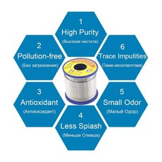 500g 60/40 B-1 0.5mm-2.0mm 전기 납땜 인두에 대한 2.0% 플럭스 및 저 융점 No-clean 로진 코어 솔더 와이어