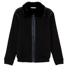 자라 ZARA 가죽후드자켓 남자 블랙 인조섬유 무스탕