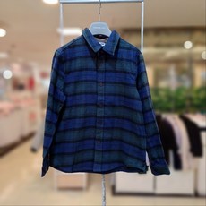 레노마키즈(주니어) **겨울이월**대박세일 (13700원)!!!!!!!!!!!!!!!남아 기모 그린 체크셔츠 R2240B300"(2001안양점)"