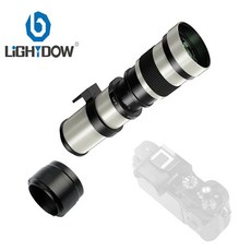 DSLR 카메라 렌즈 Lightdow 초망원 수동 줌 캐논 니콘 소니 펜탁스 후지 올림푸스 420800mm F8316