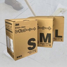 3M 두들더스터 초정전 처리 일회용 천 막대걸레 청소포 S M L