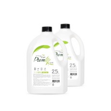 천연 세탁세제 액체 중성세제 품애 2.5리터 4개/일반드럼겸용, 4개, 3L