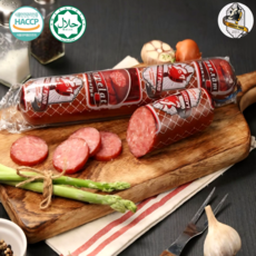 Lazzat HALAL говяжья колбаса сервелат 490 г, 1 шт.
