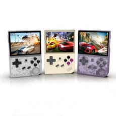클래식 휴대용 미니 게임기 64G RG35XX, 화이트