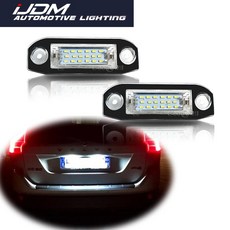 볼보 S60 V60 V50 XC60 XC70 XC90 등 슈퍼 브라이트 Canbus 오류 무료 크세논 화이트 LED 자동차 번호판 번호 조명 12V에 대한, H1, 2개