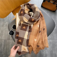 블루데이 여성 캐시미어 목도리 부드러운 숄 머플러