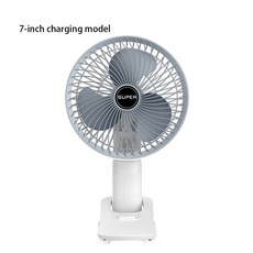 미니 휴대용 클립 온 선풍기 USB 데스크 선풍기 조용한 바람 개인 전기 스탠딩 팬 방 가정용 3, 7Inch Charging, 1개