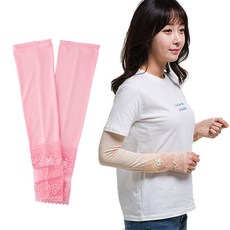 여름 시원한 레이스 운전 기능성 자외선차단 쿨토시, 베이지