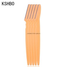 5 Pcs 눈썹 트리머 메이크업 도구 안전 면도기 얼굴 바디 헤어 제거 블레이드 여성 쉐이핑 나이프, [03] 5pcs orange