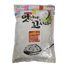 요리왕 검은 깨죽 가루 1kg 맛있게 꼬시다 볶은 검정깨 멥쌀 흑임자 가정용