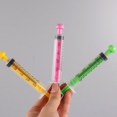 도마뱀 파충류 레인보우 피딩 주사기 크레스티드게코 슈퍼푸드 주사기, 1개, 분홍