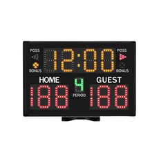 농구 점수판 전자 디지털 득점판 LED 카운터 시합, (충전식) 11자리 전자채점기, 11자리 전자 스코어보드