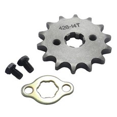 428 체인 14T 17mm 20mm 50cc 125cc 더트 바이크 용 프론트 엔진 스프로킷 ATV Go Kart 쿼드 핏바이크 버기 오토바이, [02] 428 14T 20mm, 2) 428 14T 20mm, 1개