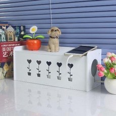 셋톱박스숨기기 벽걸이tv선정리 셋탑박스정리함 전선 수납 차폐 박스 랜선/장식 충전 휴대폰, 01 알록달록한 세상[덮개 트럼펫]