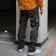 Carhartt 칼하트 밀리터리 오버올 순면 트렌디 멀티 포켓 캐주얼 카고 팬츠