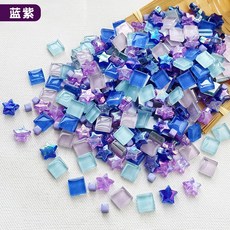 타일 공예 수업 만들기 타일공예 DIY 핸드메이드 글라스 유리 취미, 기타사이즈블랙퍼플75g 약350캡슐, 1개
