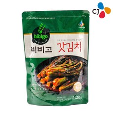 CJ 비비고갓김치 400g X 2 식자재 간편 자취반찬, 1CEW_비비고갓김치X2