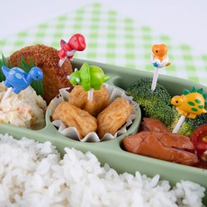 토루네 도시락픽 공룡픽 6p 세트, 1세트, 6개