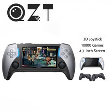 QZT PROJECT X 게임 콘솔 휴대용 레트로 게임 콘솔 내장 10000 + 게임 듀얼 컨트롤러 PS5 게임 콘솔 4.3 인치 스크린, 1개, 3.PS5 Games - Add 64GB Card