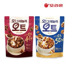 오리온 마켓오 오 그래놀라 오트 통넛츠+리얼 초콜릿 360g, 1개 - 오그레