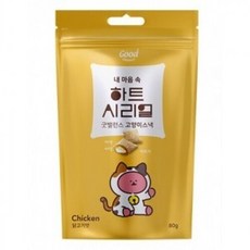 하트시리얼 혼합 고양이스낵 닭고기맛 80g, 6개