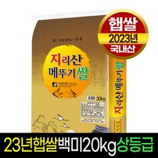 [2023년햅쌀][명가미곡] 지리산메뚜기쌀 백미20kg /상등급/판매자당일도정 박스포장, 1개, 20Kg