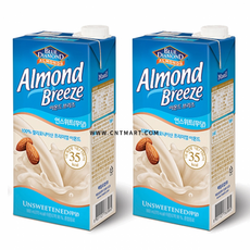 블루다이아몬드 아몬드 브리즈 언스위트, 950ml, 2개