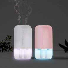 휴대용 USB 미니 무선 듀얼 가습기, 핑크