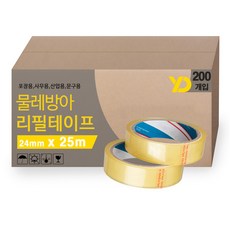 대박테이프 물레방아용 리필 테이프 24mm x 25m, 100개