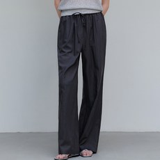 [712 예약배송] 아워코모스 comos 1145 nylon wide banding pants (charcoal) - 아워코모스