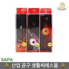 선상낚시 참돔 루어 고급형 실리콘 스커트 타이라바 120g 참돔낚씨