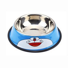 애완 동물 강아지 고양이 먹이 그릇 만화 냄비 공급기 식기 물병, 1.Doraemon, C.S 15cm
