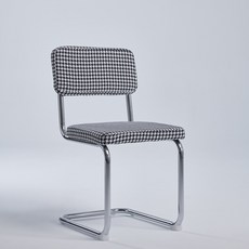 [BS]세스카 체크 의자, 블랙, 1개