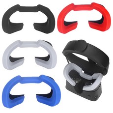 VR안경 오큘러스 리프트 S VR 헤드셋 안경용 아이 마스크 커버 실리콘 땀 방지 누광 차단 아이 커버 패드 액세서리, 4.Black