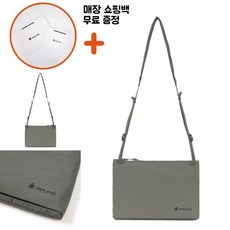 [백화점신상판/AS가능] 스노우피크 캠플 더블 포켓 사코슈 미니 크로스백 가방 ppJ 다크 그레이 회색 S24SUCSB17DG, Free_ppJ, 1개