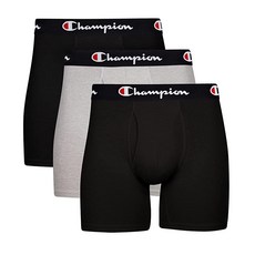 챔피온 Champion 남성용 Every Day 컴포트 스트레치 면 복서 브리프 3팩 블랙 5팩 298554