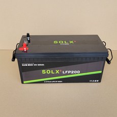 인산철배터리 인산철(LifePo4) 배터리 SOLX 12.8V 200Ah 캠핑용 화물차 보조용 1개