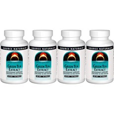 Source Naturals 소스내추럴스 녹차 그린티 추출물 100mg 테블릿, 4개, 60정