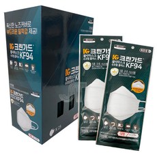 유한킴벌리 크린가드 KF-94 황사 마스크 수프림 플러스 끈조절 가능, 1박스