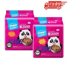 오늘출발 푸디버디 빨강라면 84g 8개, 어묵