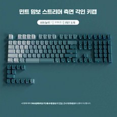 담다올 독거미키캡 키캡 가성비좋은 포인트 영문, 1개, 민트 맘보 스트리머 키캡