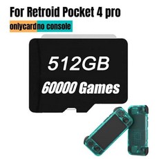 레트로이드 포켓 4 프로 TF 카드 메모리 카드 PS2 PSP 3DS Rp4 + 클래식 레트로 게임 안드로이드 휴대