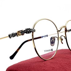 [오늘발송] EYES ONE ALL 티타늄 안경테 라운드 원형 럭셔리 명품 안경