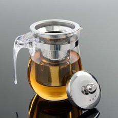 2P 티팟세트 내열유리 차우리기 티주전자 500ML 티폿 보이차주전자 차포트, 1개