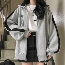 여성 캐주얼 후드집업 집업후드 자켓 가을 후드티 007