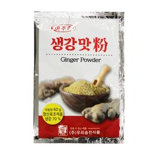 우리승진식품 맷돌표 생강분 맛 60g 25개입 식품 > 가루/조미료/향신료 조미료/향신료 후추/와사비/겨자 겨자, 1, 1