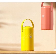 미니스타일러 여행용 의류관리기 일체형 캠핑 케어, 노란색 + 신발 건조 튜브 + 가방