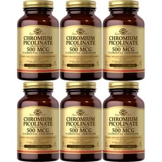 솔가 크롬 피콜리네이트 500mcg, 6개, 120정