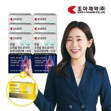 조아제약 관절 소연골 콘드로이친 뮤코다당단백 1200 51g, 60정, 6개