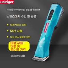 강아지바리깡 전기 애완동물 털깎이 제모크림 셀프왁싱, 브러시가 달린 사파이어, 1개